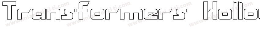 Transformers Hollow字体转换